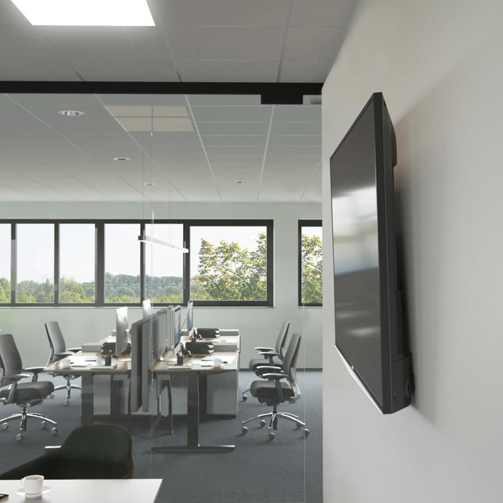 Image du produit Hama Support TV mural, fixe, antivol, 203 cm (80") jusqu'à 50 kg (Mur, 50 kg, 37" - 90")