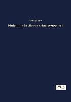 Produktbild Einleitung in die Sprachwissenschaft (Deutsch, Erich Boehme, 2016)