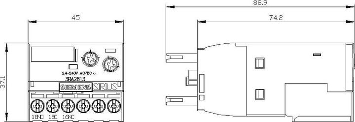 Produktbild Siemens 3RA2813-1AW10 Hilfsschalter 1 St.