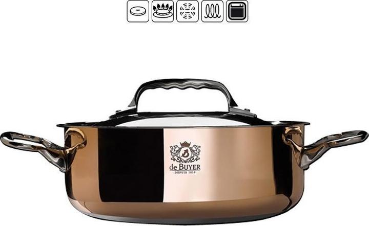 Actual product image de Buyer prima matera (28 cm, Casserole + Stewpot, Copper, Stainless steel)