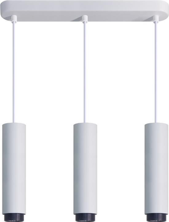 Luxula LED-Pendelleuchte, weiss/schwarz, 3-flammig (GU10)