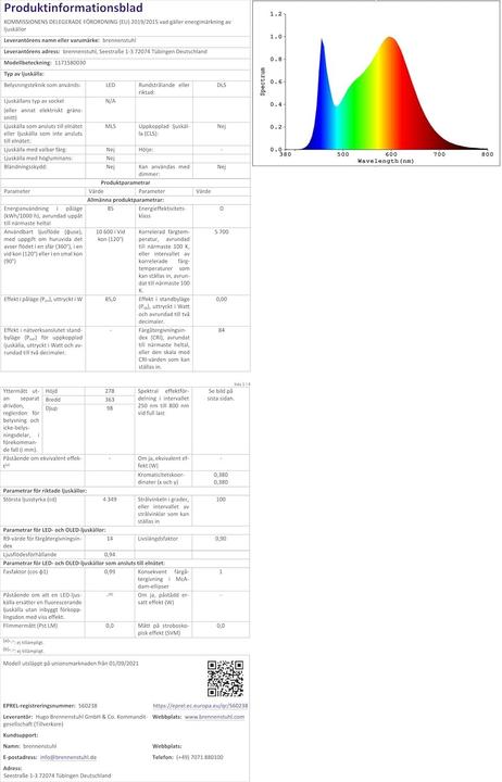 Produktbild Brennenstuhl Mobiler LED Strahler DINORA 10050 10600lm, IP54,Stedo,5m H07RN-F 3G1.5 (10600 lm)