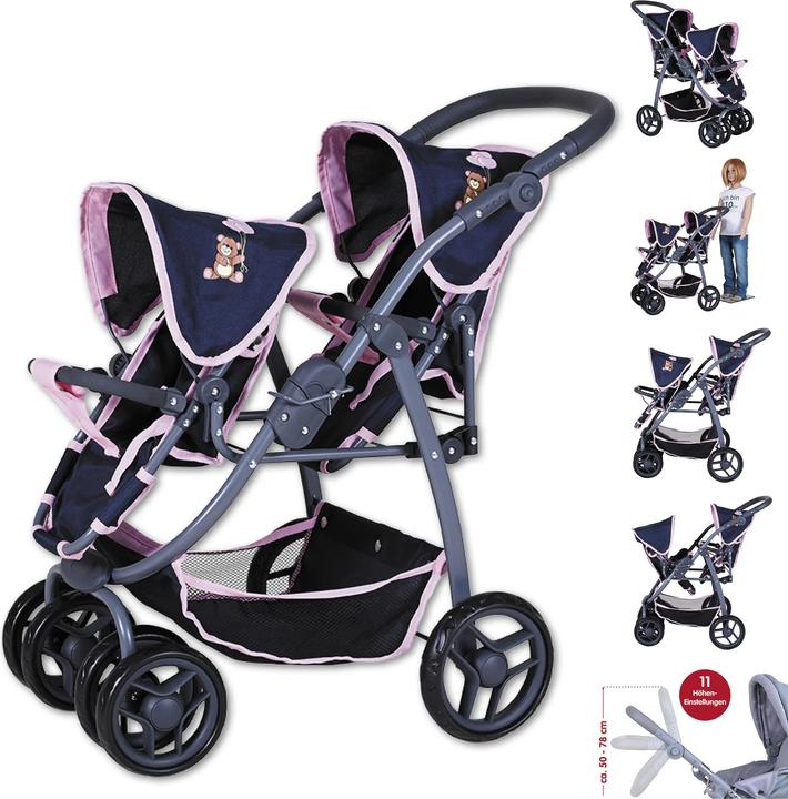 Actual product image Knorrtoys Zwillingspuppenwagen Milo