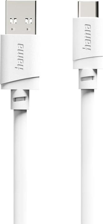 Produktbild Hama Ladekabel, USB-A - USB-C, 2 m, Weiss (2 m, USB 2.0)