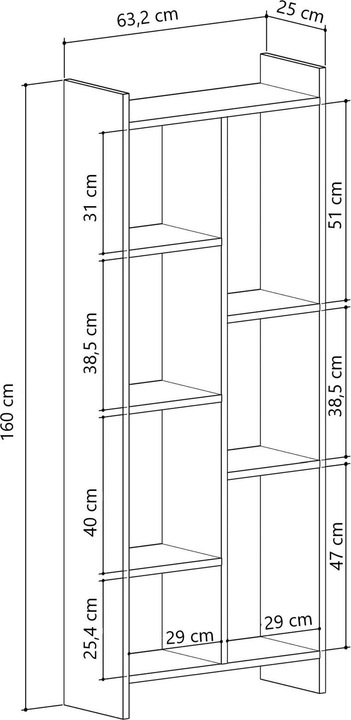 Produktbild Hanah Home Rebekah (63.5 x 160 x 25 cm)