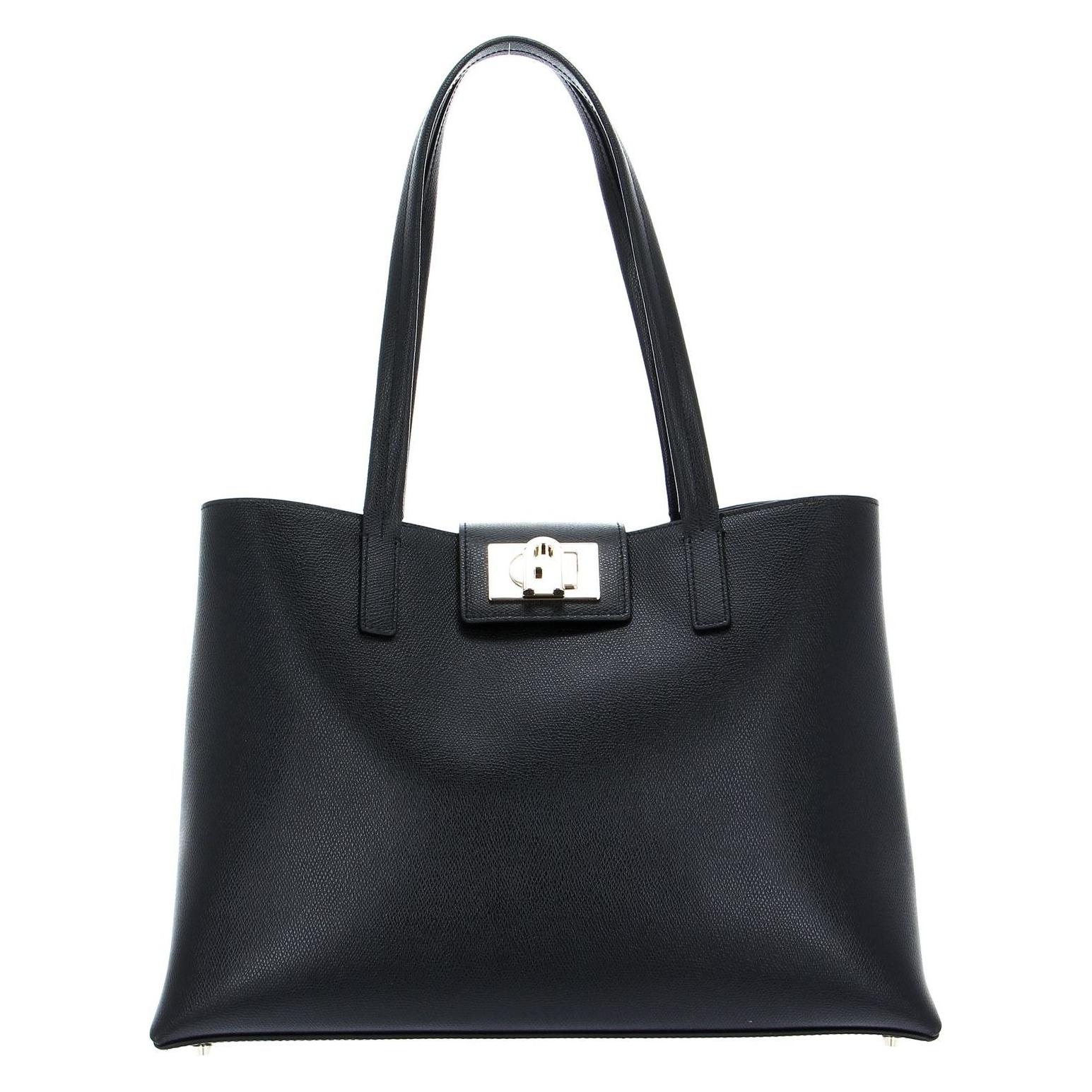 Furla, Tasche, Ledertasche - Shopper 1927, Schwarz