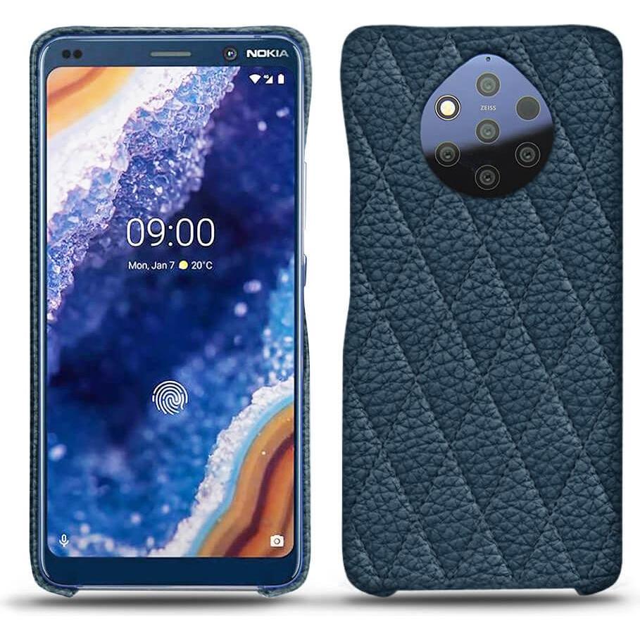Thumbnail - Noreve Lederschutzhülle (Nokia 9 PureView), Smartphone Hülle, Blau