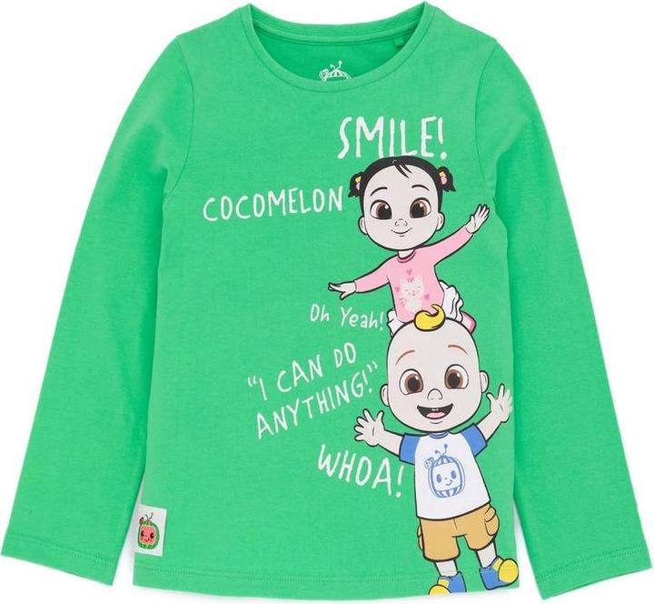 Actual product image Cocomelon Childrens/Kids Long-Sleeved T-Shirt And Leggings Set (116)