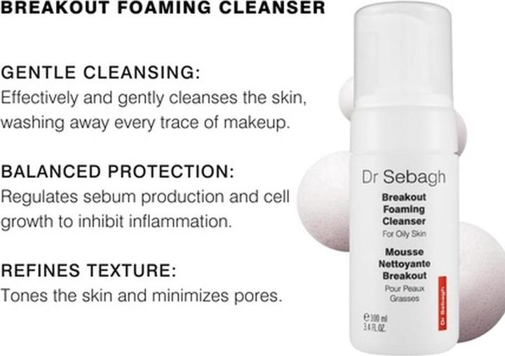 Produktbild Dr Sebagh Breakout Foaming Cleanser For Oily Skin Piano For Face Wash 100Ml (Reinigungsschaum, 100 ml)