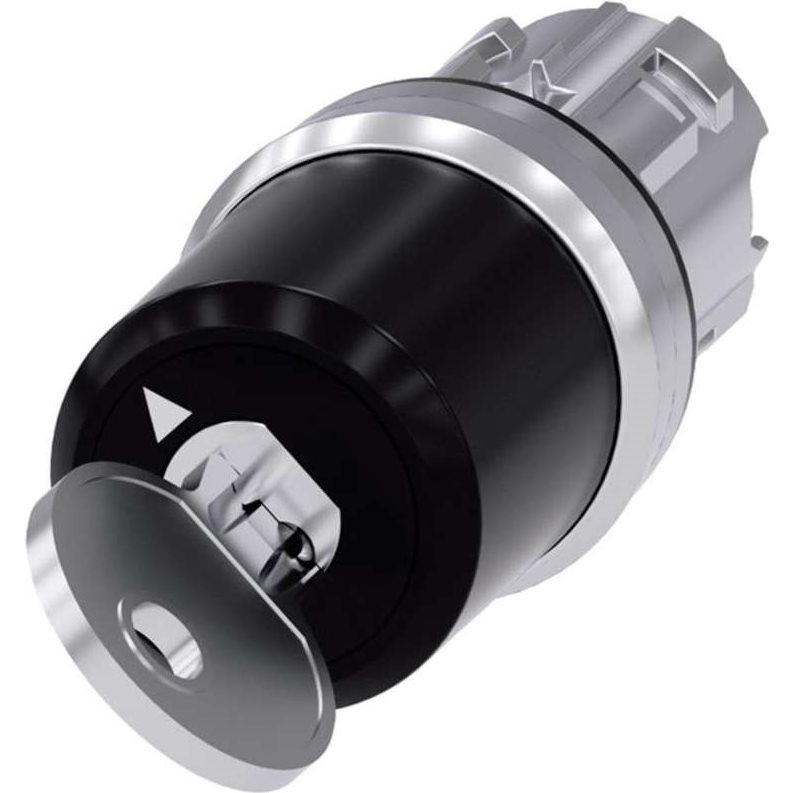 Siemens CES key-operated switch, 22mm, Taster + Schalter, Schwarz