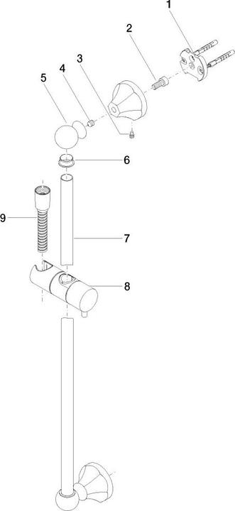 Image du produit Dornbracht Ensemble de douche, sans douchette, 26413370