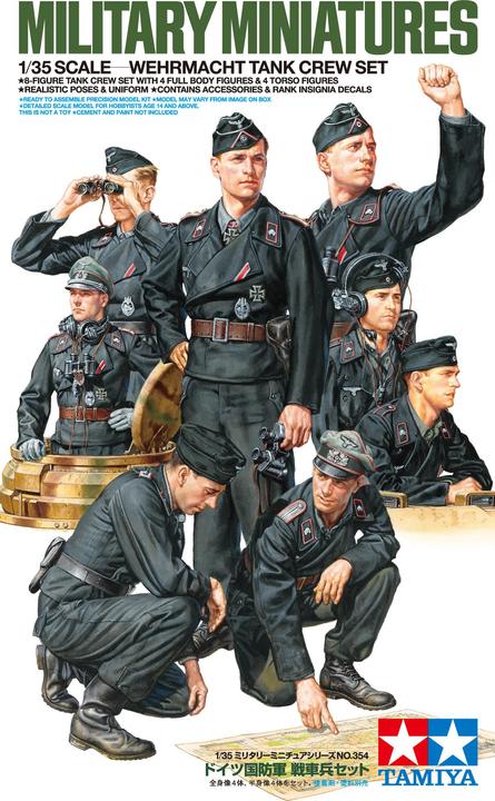 Actual product image Tamiya Figure set Dt. Pz. crew
