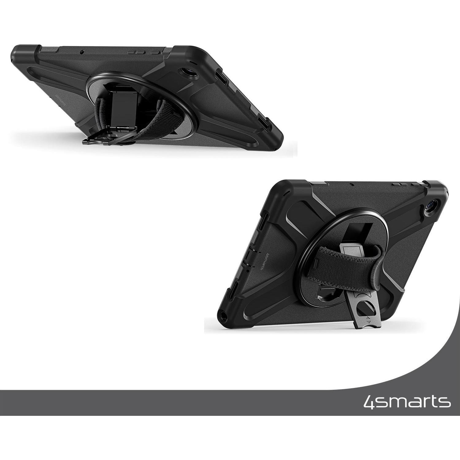 4smarts Rugged Tablet Tasche GRIP (Galaxy Tab S9 FE), Tablet Hülle, Schwarz