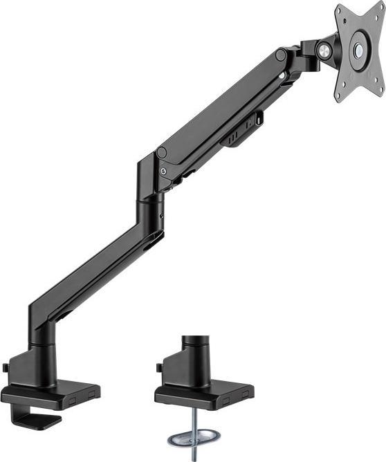 Produktbild Goobay Single-Monitorhalterung mit Gasdruckfeder, schwarz (Standfuss, 31.89", 9 kg)