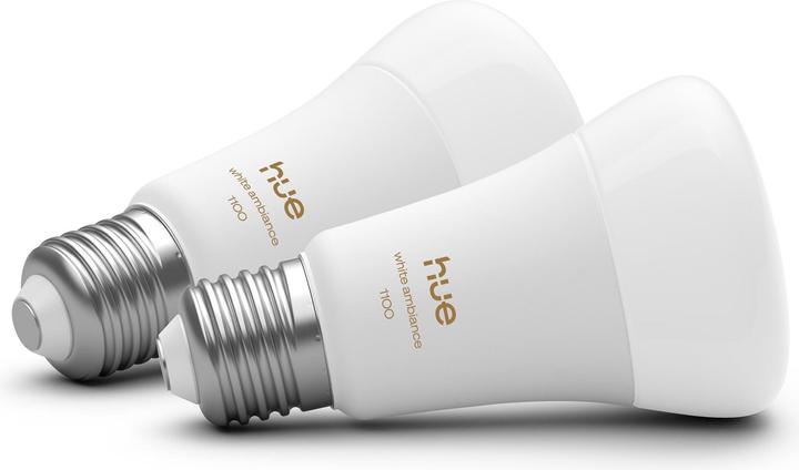 Image du produit Philips Hue A60 - A60 pre - 1100 - 2-pak (E27, 8.10 W, 1100 lm, 2 x, D)