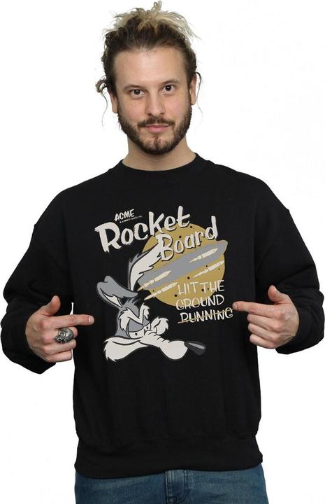 Immagine prodotto Looney Tunes Wile E Coyote Rocket Board Felpa Uomo (L)