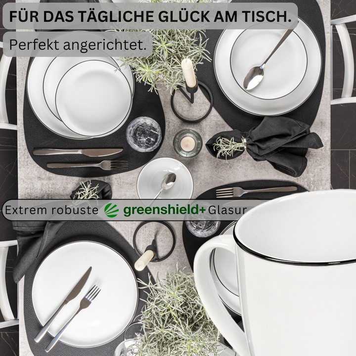 Produktbild Sänger Kaffeebecher Set Marlo Black Rim (350 ml, 6 x)
