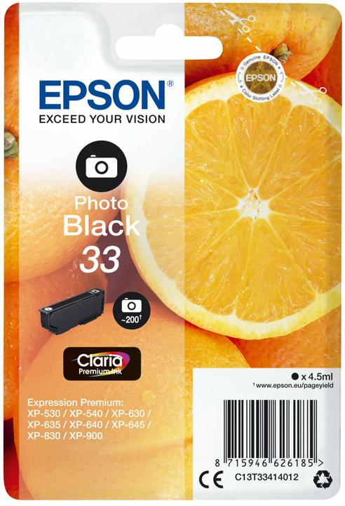 Image du produit Epson 33 Claria Premium (PBK)