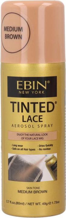 Produktbild Ebin New York Tinted Lace Medium Brown Spray - 80 Ml (mittelbraun)