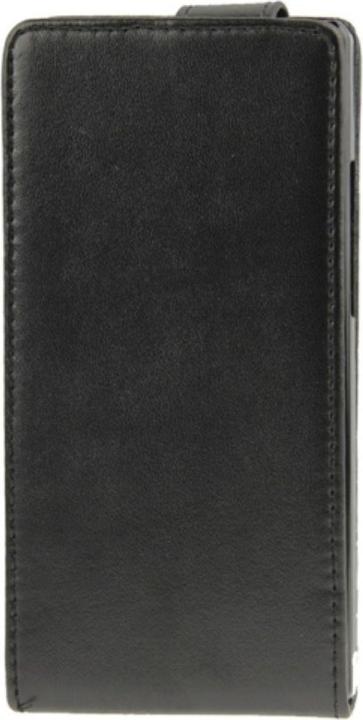 Produktbild König Design Schutzhülle Flip Tasche für Handy Huawei Ascend P7 Schwarz (Huawei Ascend P7)