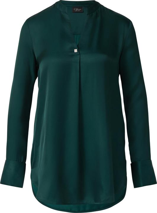 Immagine prodotto s.Oliver Bluse Elegante Satin-Bluse mit V-Ausschnitt und Stehkragen (36)