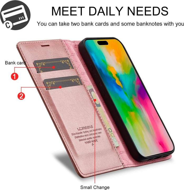 Produktbild Ueli Express Leder Buch Etui Tasche mit Kartenfach (Apple iPhone 16)