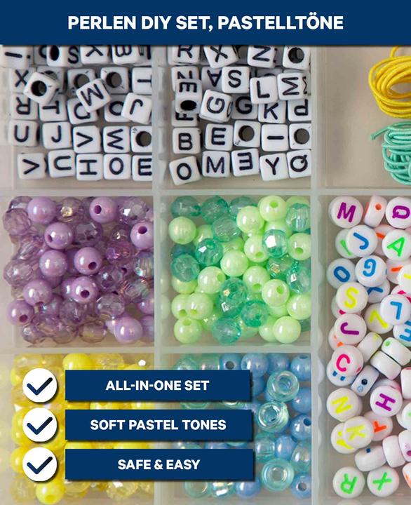 Immagine prodotto I Am Creative Perlen DIY Set, Pastelltöne