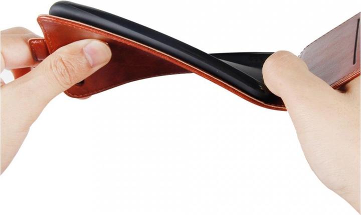 Produktbild Screenguard Samsung Galaxy S20 FE Leder Hülle aufklappbar nach unten (Samsung Galaxy S20 FE)