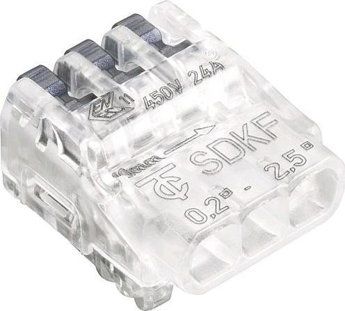 Image du produit EGB Bornes enfichables SDKF 3 transpanthracite 75 Pcs