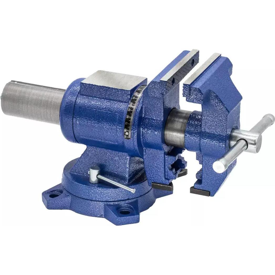 Dedra, Schraubstock + Zwinge, 100 mm multifunktionaler Drehschraubstock (100 mm)
