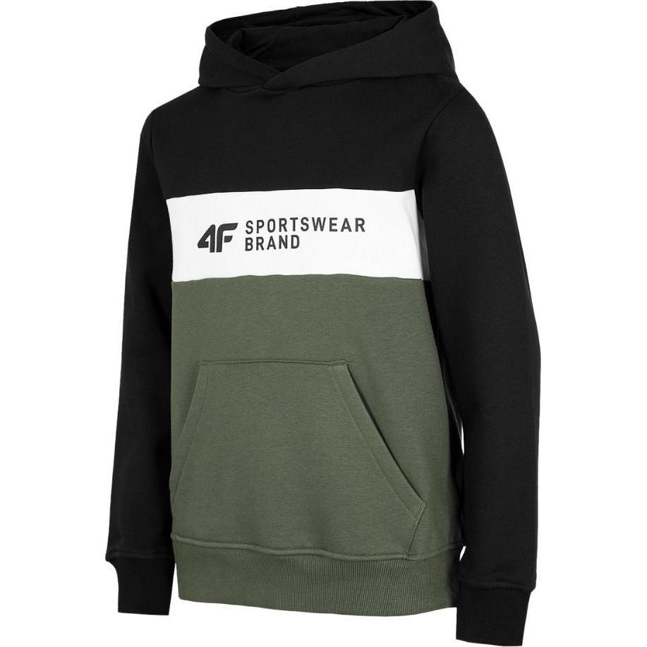 4F, Jungen, Pullover, Bluza dla chłopca morska zieleń HJZ22 JBLM003 46S 128cm, Grün, (46)