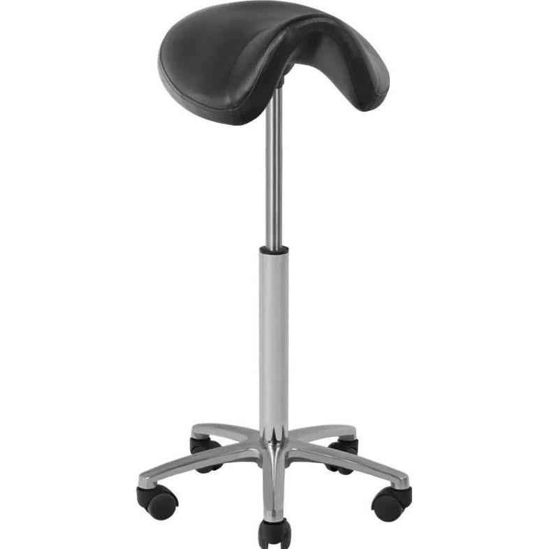 Activeshop, Sedia da ufficio, Taboret kosmetyczny-fryzjerski 001B czarny wysoki