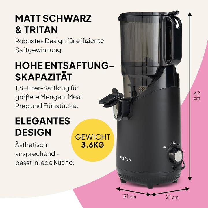 Actual product image Fridja Slow Juicer F2500