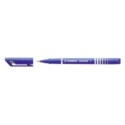 Produktbild STABILO SENSOR F Finliner mit gefederter Spitzer (Blau, 1 x)