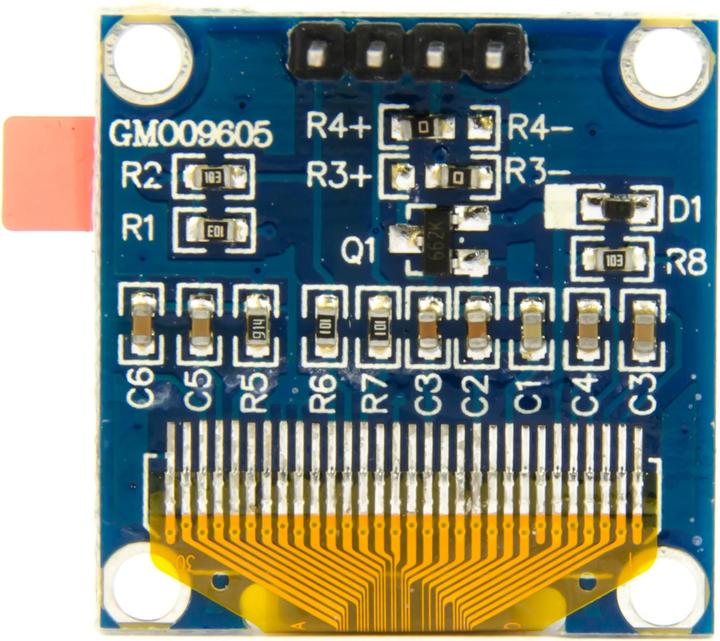 Actual product image Purecrea OLED Display Blue I2c 128x64 0.96"