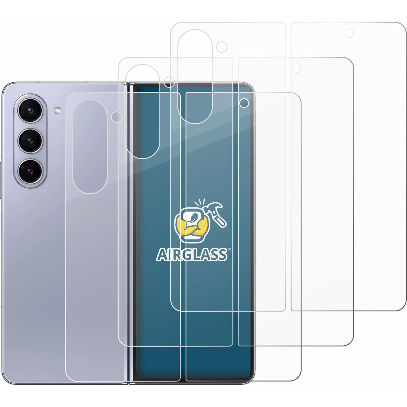 Thumbnail - BROTECT AirGlass Panzerglasfolie (3 Stück, Samsung Galaxy Z Fold5), Smartphone Schutzfolie, Transparent