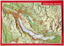 Produktbild Reliefpostkarte Region Zürichsee