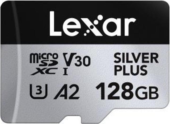 Actual product image Lexar Professional Silver Plus (128 GB, microSDXC, U3, UHS-I)