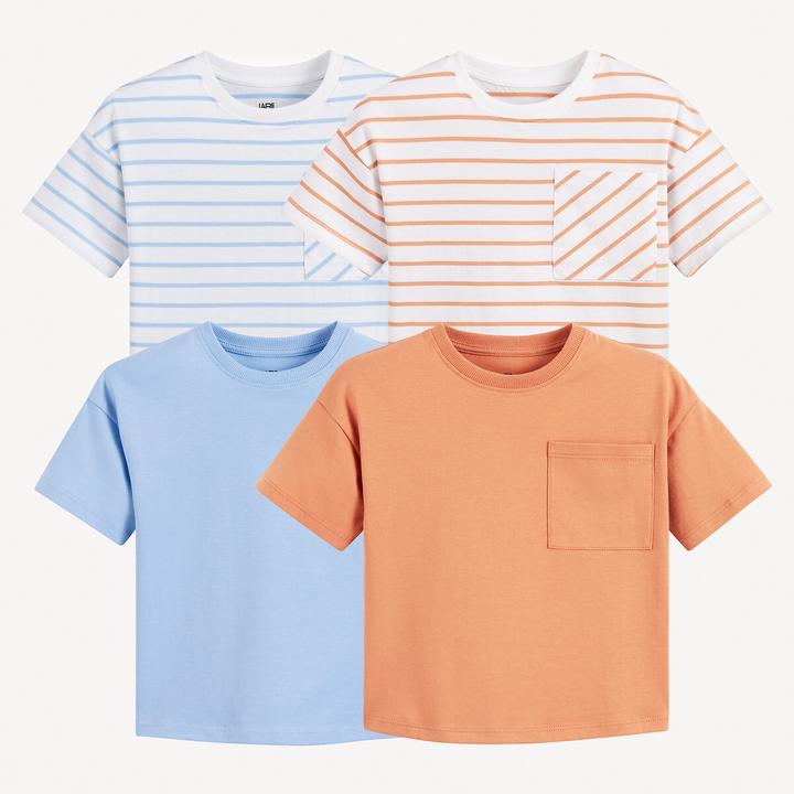 Actual product image La Redoute Collections 4er-Pack T-Shirts mit rundem Ausschnitt (86)