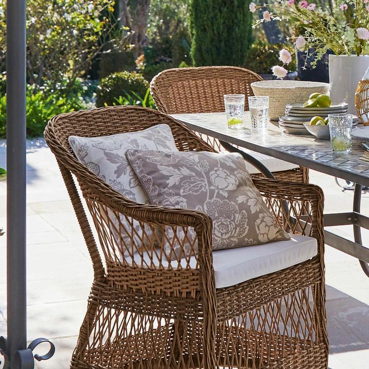 Actual product image Loberon Cushion cover set of 2 Moore beige (40 x 40 cm)