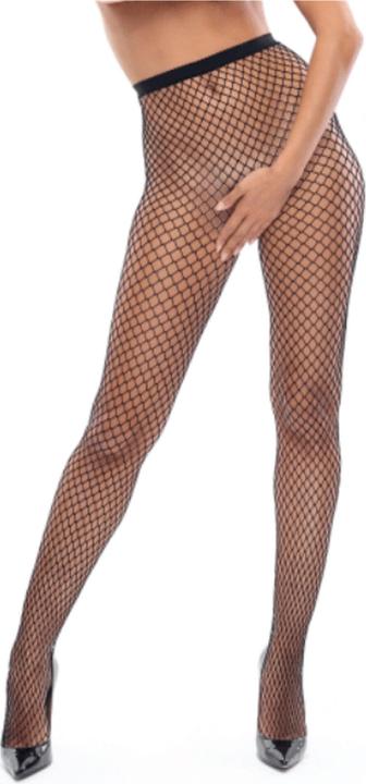 Produktbild MissO MI P700 pantyhose open crotch fishnet black 20den L/XL (L)
