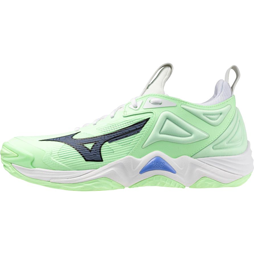 Mizuno, Unisex, Hallenschuhe, Wave Momentum 3 (44.5), Mehrfarbig