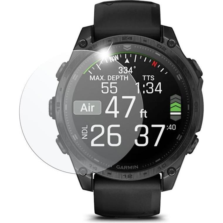 Fixed Schutzglas aus gehärtetem Glas für Smartwatch Garmin Tactix 8 47 mm, 2 Stück im Paket, klar, Accessori per smartwatch, Trasparente