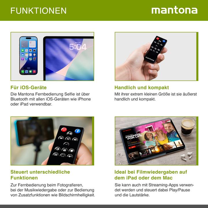 Immagine prodotto mantona Telecomando selfie per IPhone, IPad ecc.