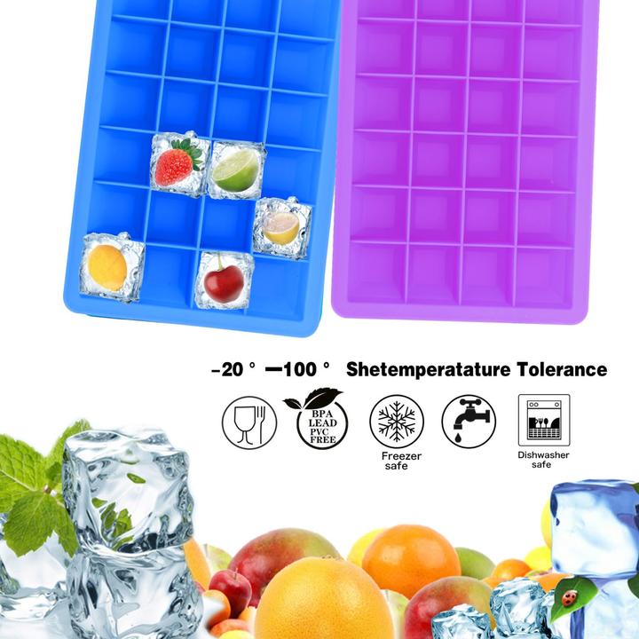 Actual product image Intirilife 2x ice cube moulds set of 2 à 24 compartments
