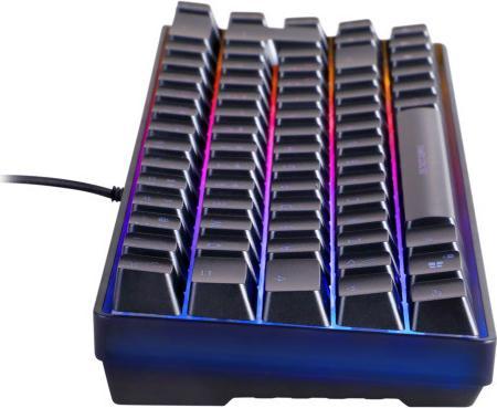 Produktbild Deltaco DK240 mini 60% Gaming Tastatur transparent (DE, Kabelgebunden)