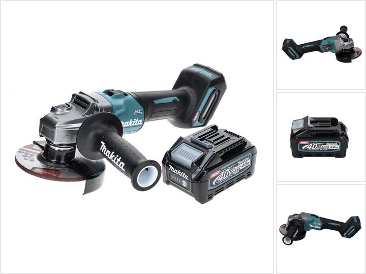 Produktbild Makita GA 005 GM1 Akku Winkelschleifer 40 V max. 125 mm Brushless XGT + 1x Akku 4,0 Ah - ohne Ladeg (125 mm)