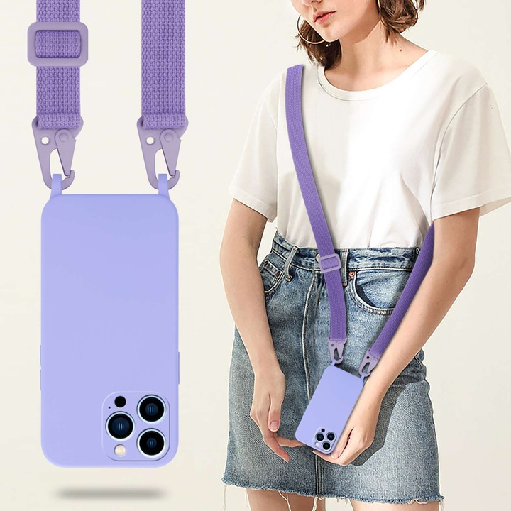 Actual product image Cadorabo TPU Cover Mobile Phone Chain Liquid (Apple iPhone 13 Pro)