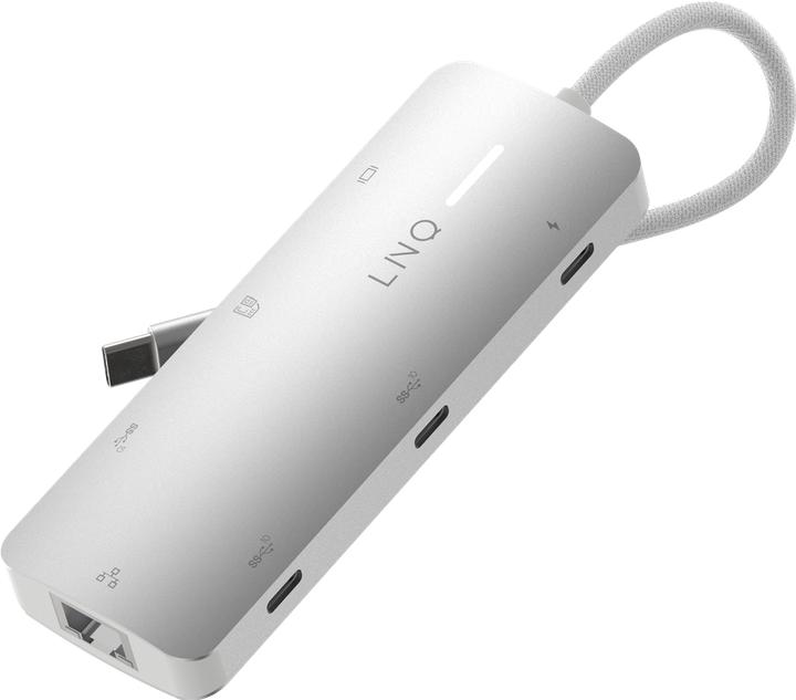 Produktbild LINQ Connects 8in1 PRO USB-C Multiport Hub 140W (USB-C, 8 Ports)