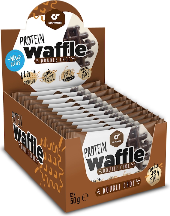 Image du produit Go Fitness Gaufrette aux protéines (Double Chocolate, 12 pcs, 600 g)